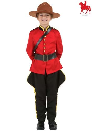 Child Canadian Mountie Costume Logo Updated