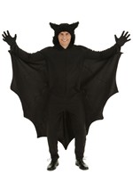 Plus Size Fleece Bat Costume for Adults Alt 1
