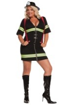 Womens Plus Size Sexy Firegirl Costume