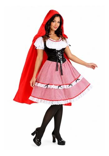 Red Riding Hood Knee Length Dress Costume for Women upd