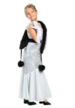 Girls Silver Movie Star Costume