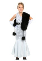 Girls Silver Movie Star Costume