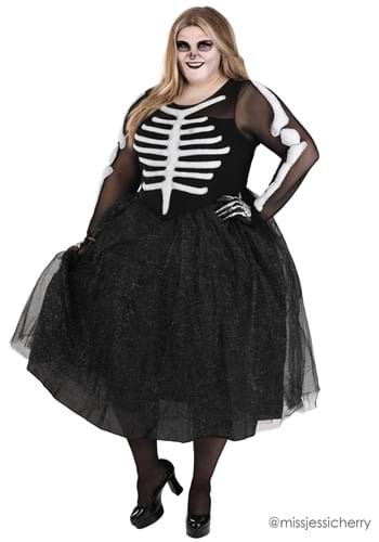 Women's Skeleton Beauty Plus Size Costume 1