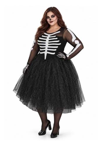 Womens Skeleton Beauty Plus Size Costume Upd 1