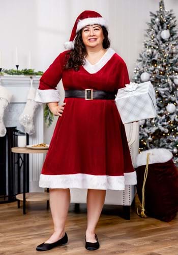 Plus Size Santa Claus Sweetie Costume-1