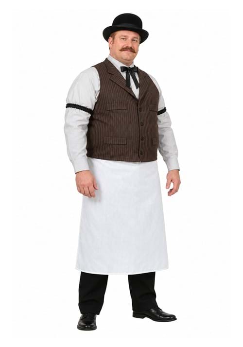 Mens Plus Size Old West Bartender Costume Main 2