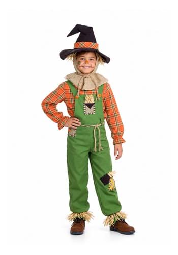 Green Overalls Scarecrow Boys Costume UPD 1