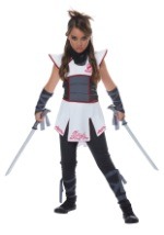 Girls White Ninja Costume