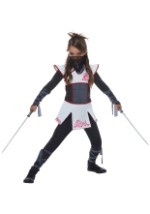 Girls White Ninja Costume