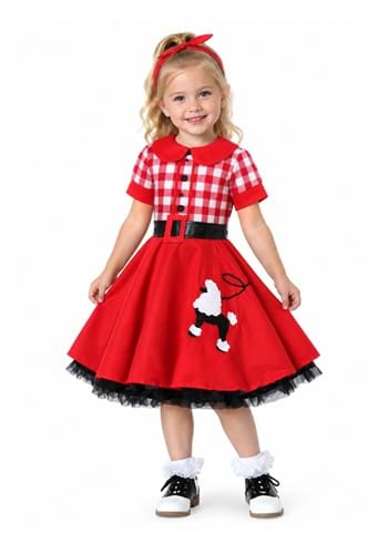 Girls Retro 50s Darling Toddler Costume Dress Main 1
