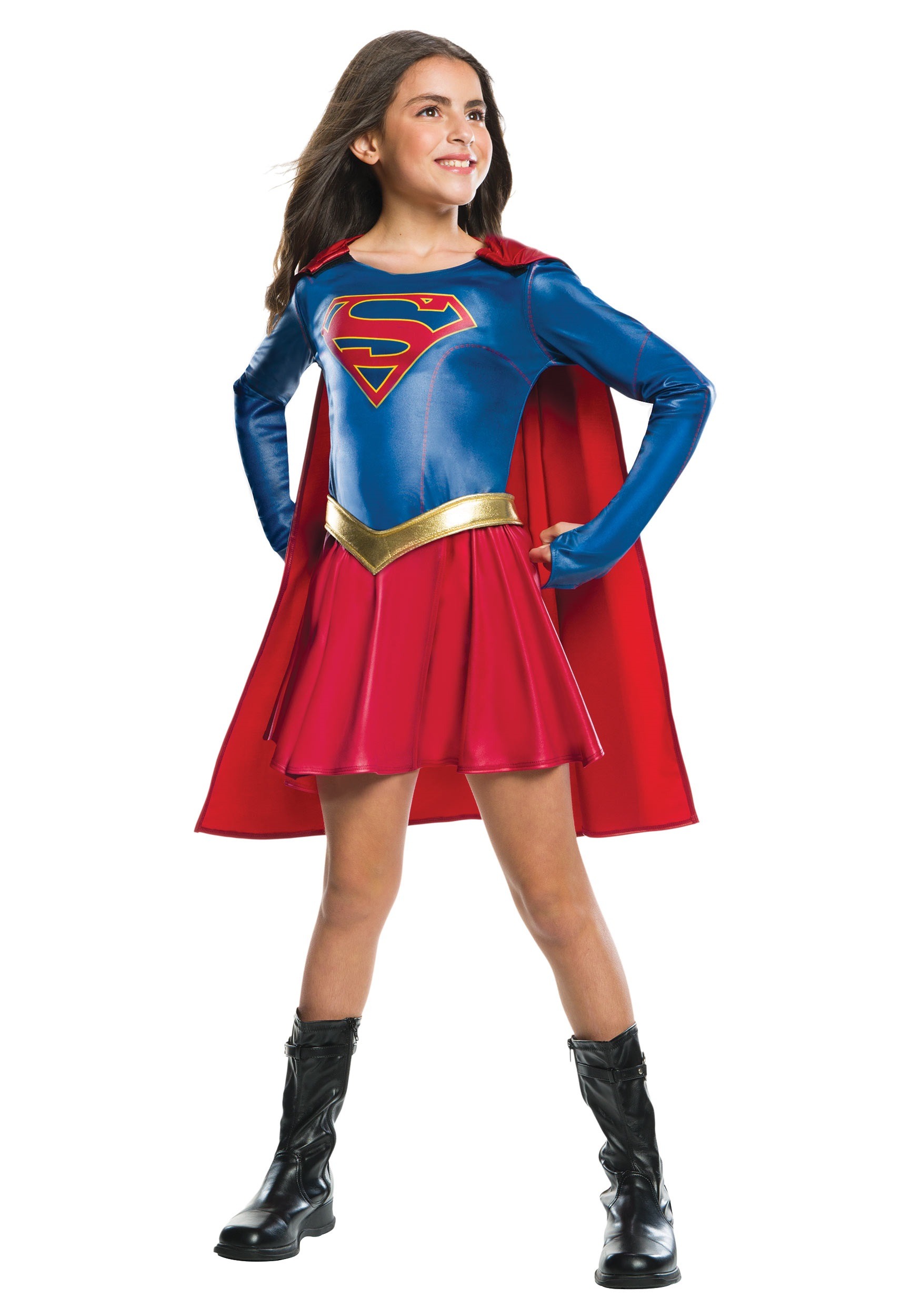 Rubie's Costumes Supergirl TV Show Girls Costume, Blue/Red, S