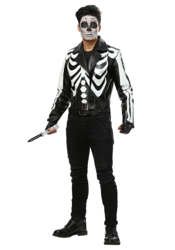 Moto Skeleton Mens Costume