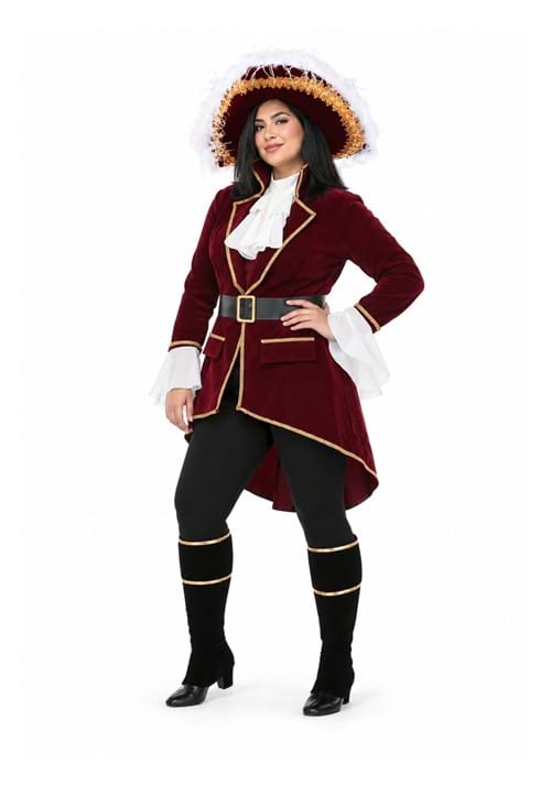 Plus Size Captain Hook Costume for Women upd