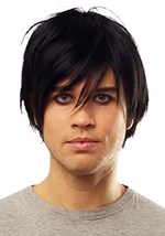 Emo Scene Black Wig