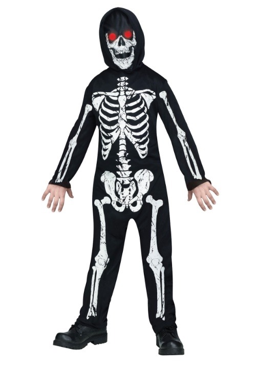 Kids Fade in/out Skeleton Costume