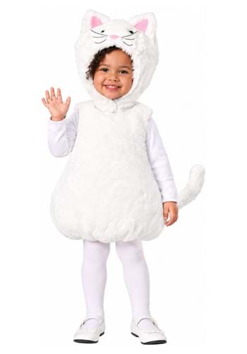 Toddler Bubble Body White Kitty Costume upd