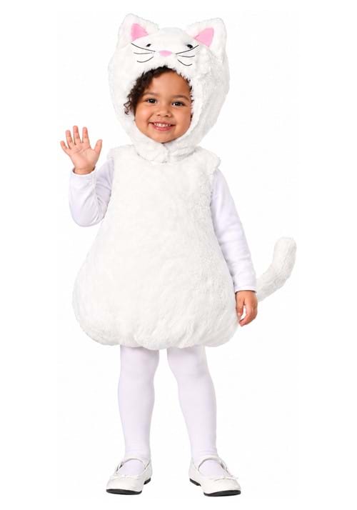 Toddler Bubble Body White Kitty Costume upd