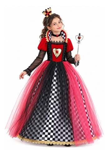 Ravishing Queen of Hearts Costume for Girls upd