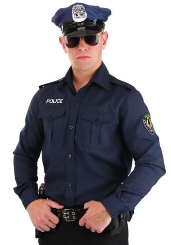 Adult Long Sleeve Police Shirt Upd