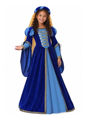 Renaissance Queen Girl's Costume new