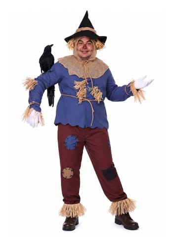 Plus Size Patchwork Scarecrow Adult Costume upd