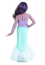 Girl's Pretty Purple Mermaid Costume Alt 1