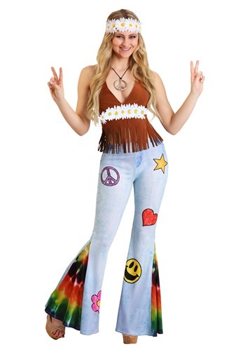 Patchwork Hippie Costume Women's