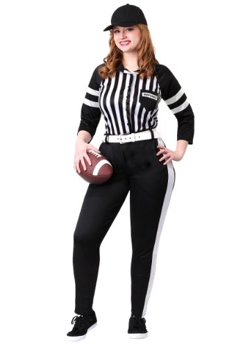 Women's Plus Size Referee Costume