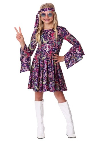 Girl's Woodstock Hippie Costume