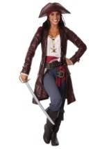 Women's Plus Pretty Pirate Captain Costume