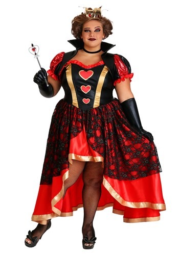 Women's Plus Size Dark Queen of Hearts Costume
