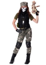 Girls Stealth Soldier Costume