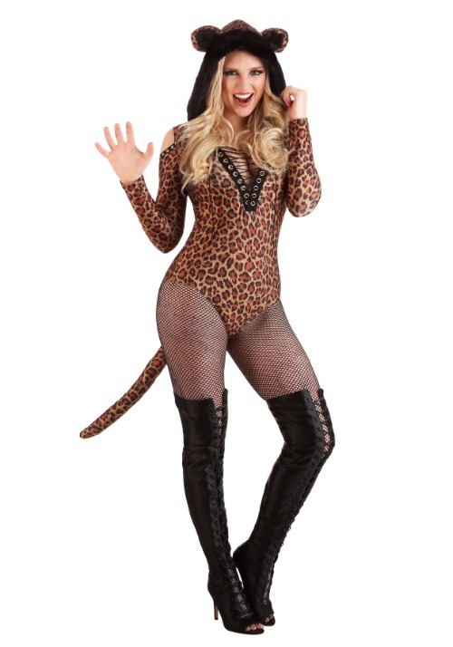 Women's Leopard Leotard Costume