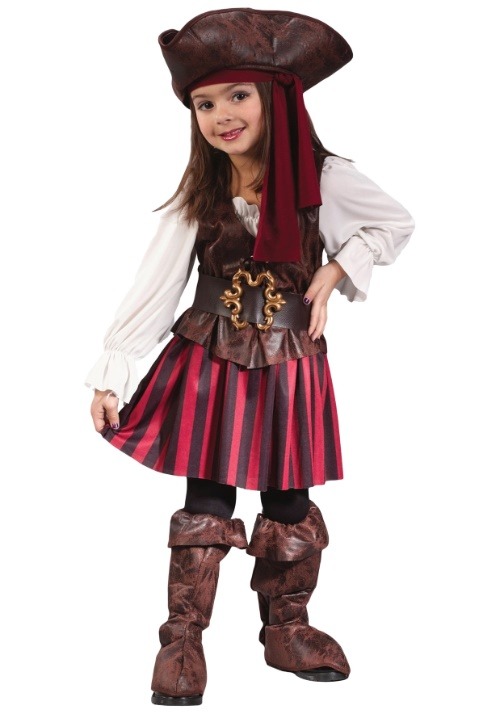 Caribbean Toddler Pirate Girl Costume