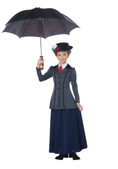 Girl's English Nanny Costume