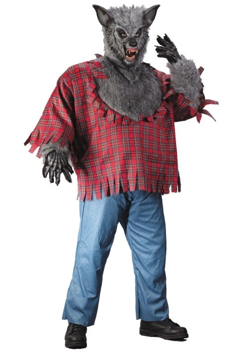 Gray Plus Size Werewolf Costume