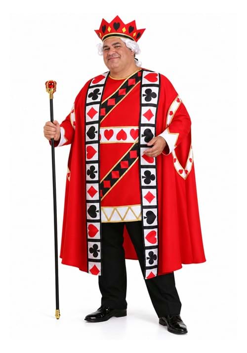 Plus Size King of Hearts Costume for Men upd