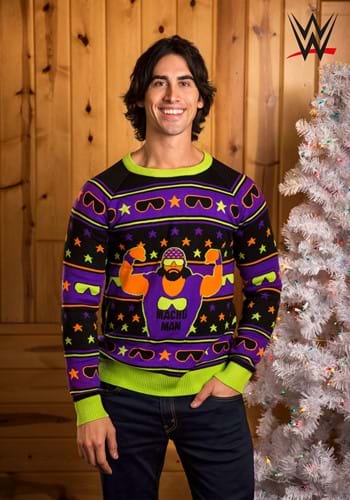 Adult WWE Macho Man Ugly Christmas Sweater