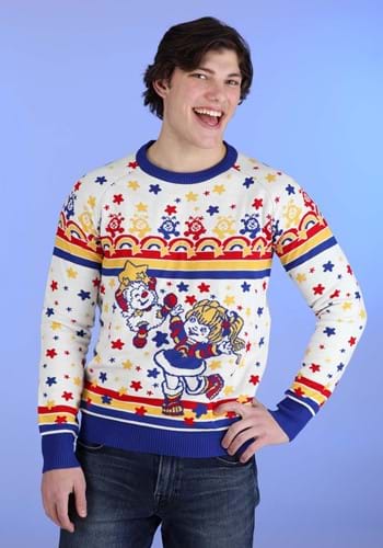 Classic Rainbow Brite Adult Ugly Christmas Sweater Alt 1