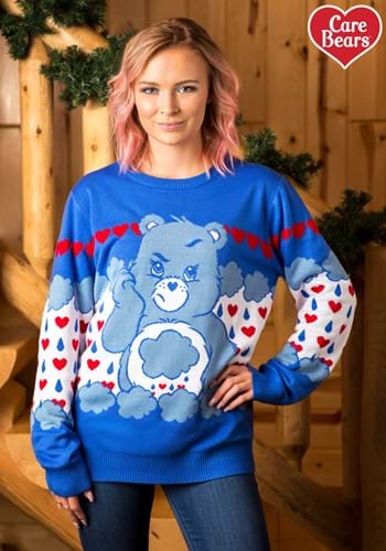 Grumpy Bear Adult Care Bears Ugly Christmas Sweater Alt 1