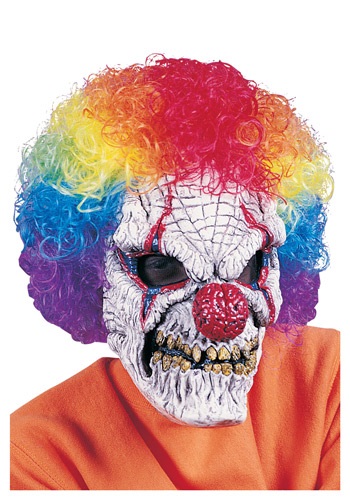 Adult Clown Mask with Wig