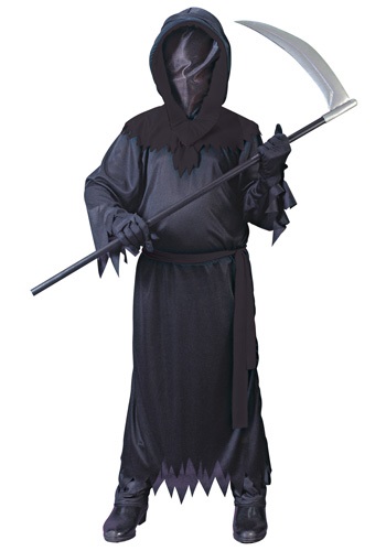 Child Black Faceless Ghost Costume