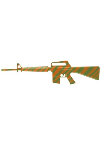 Orange/Green M-16 Machine Gun