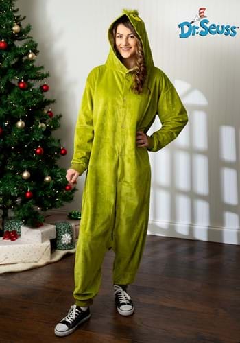 The Grinch Adult Onesie Costume UPD
