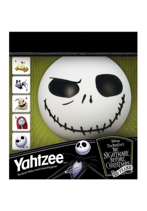 Yahtzee The Nightmare Before Christmas 25th Anniversary Dice Game