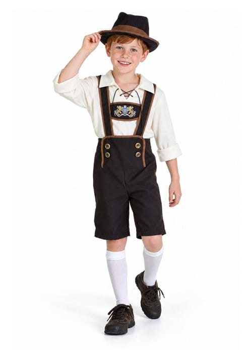 Boys German Lederhosen Costume New Main
