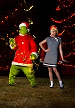 Mens The Grinch Santa Deluxe Jumpsuit with Mask Alt 5