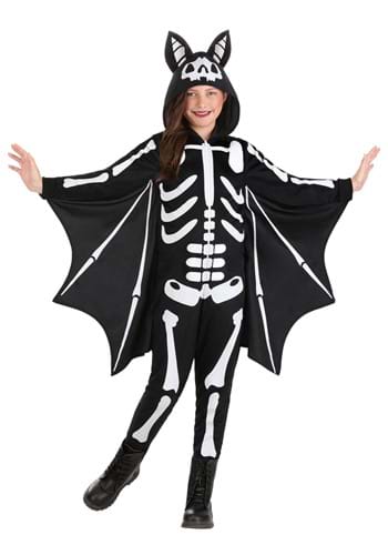 Flying Skeleton Bat Kids Costume