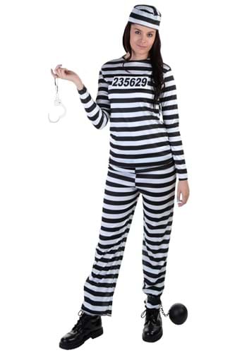 Women's Striped Prisoner Costume-update2