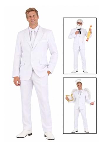 White Suit Mens Costume New Main